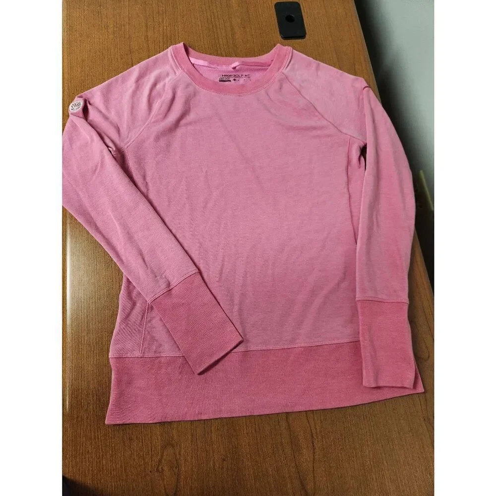 Nike Golf Pink Athletic Sweatshirt Size Medium